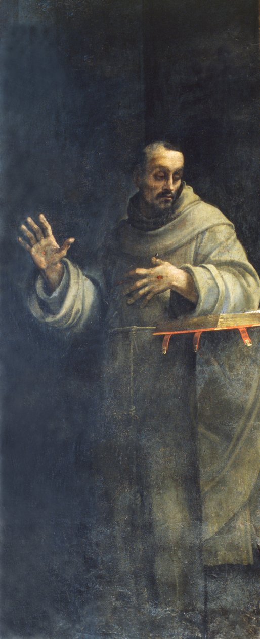 Den hellige Frans av Assisi, ca. 1510-20-tallet av Sebastiano del Piombo