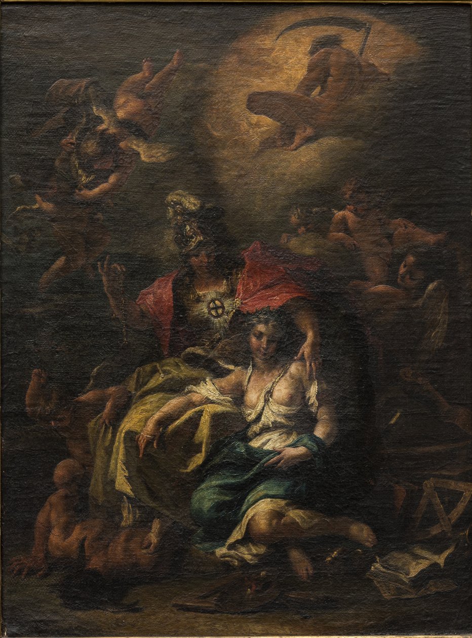 Minerva (olje på lerret) av Sebastiano Ricci
