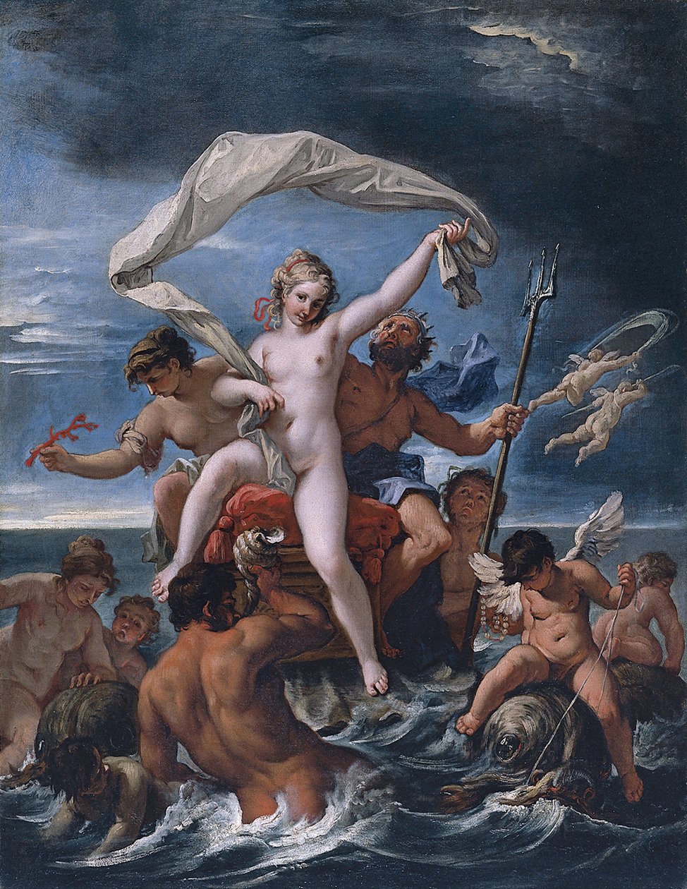 Neptun og amfitritt av Sebastiano Ricci