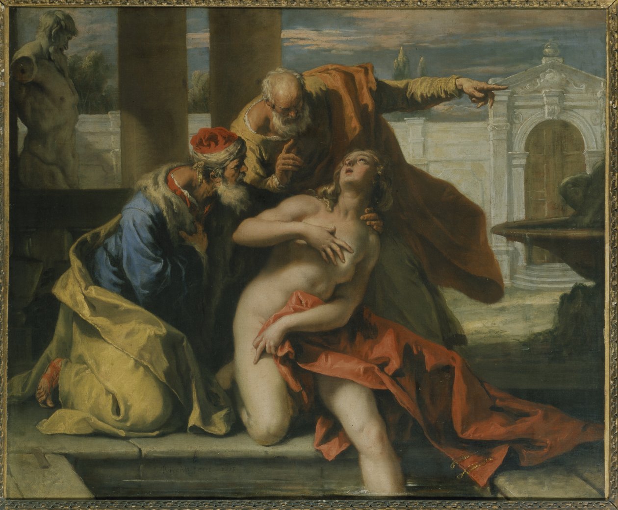 Susannah and the Elders (olje på lerret) av Sebastiano Ricci