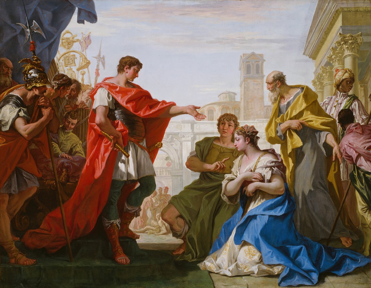 Kontinensen til Scipio, ca. 1706. av Sebastiano Ricci