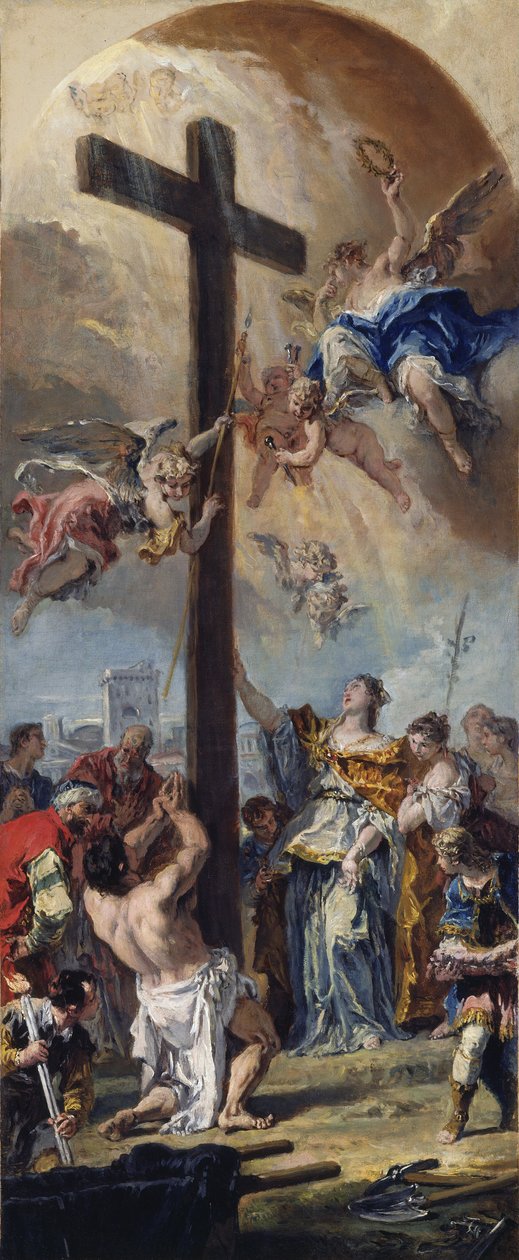 The Exaltation of the True Cross, 1733. av Sebastiano Ricci