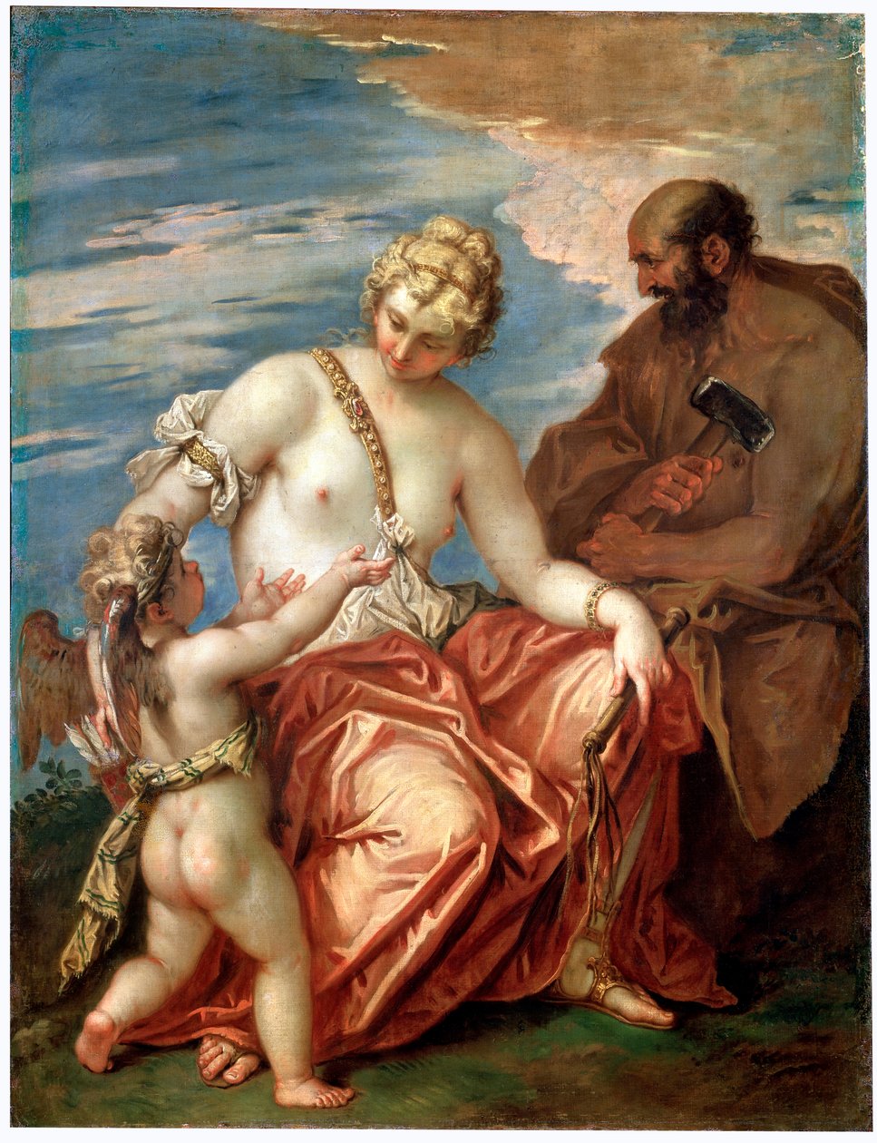 Venus, Vulkan og Amor, 1700-tallet av Sebastiano Ricci