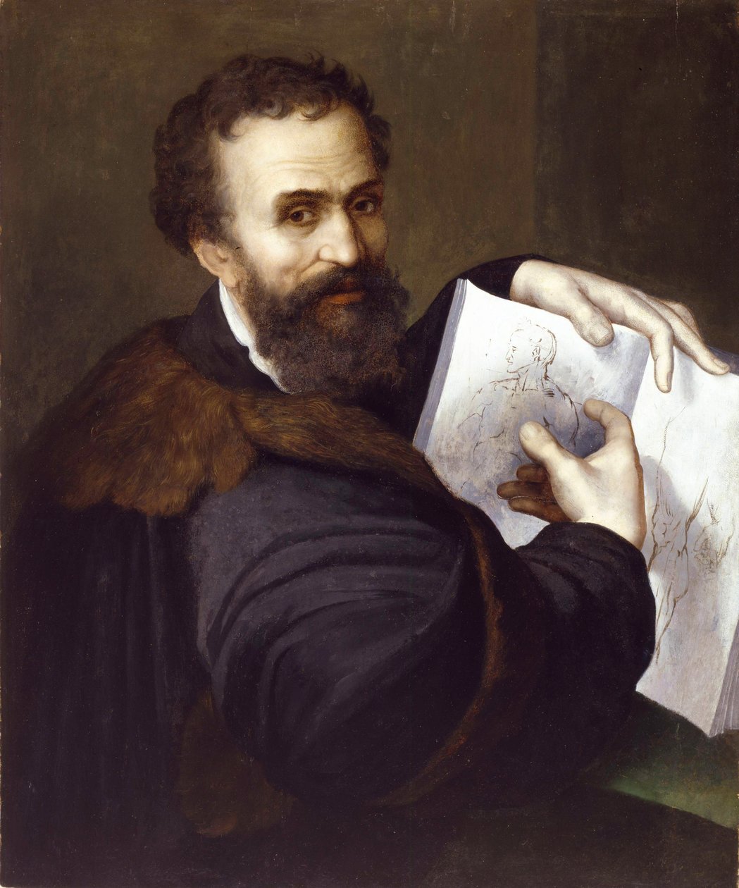 Michelangelo Buonarroti, ca. 1520 av Sebastiano del Piombo