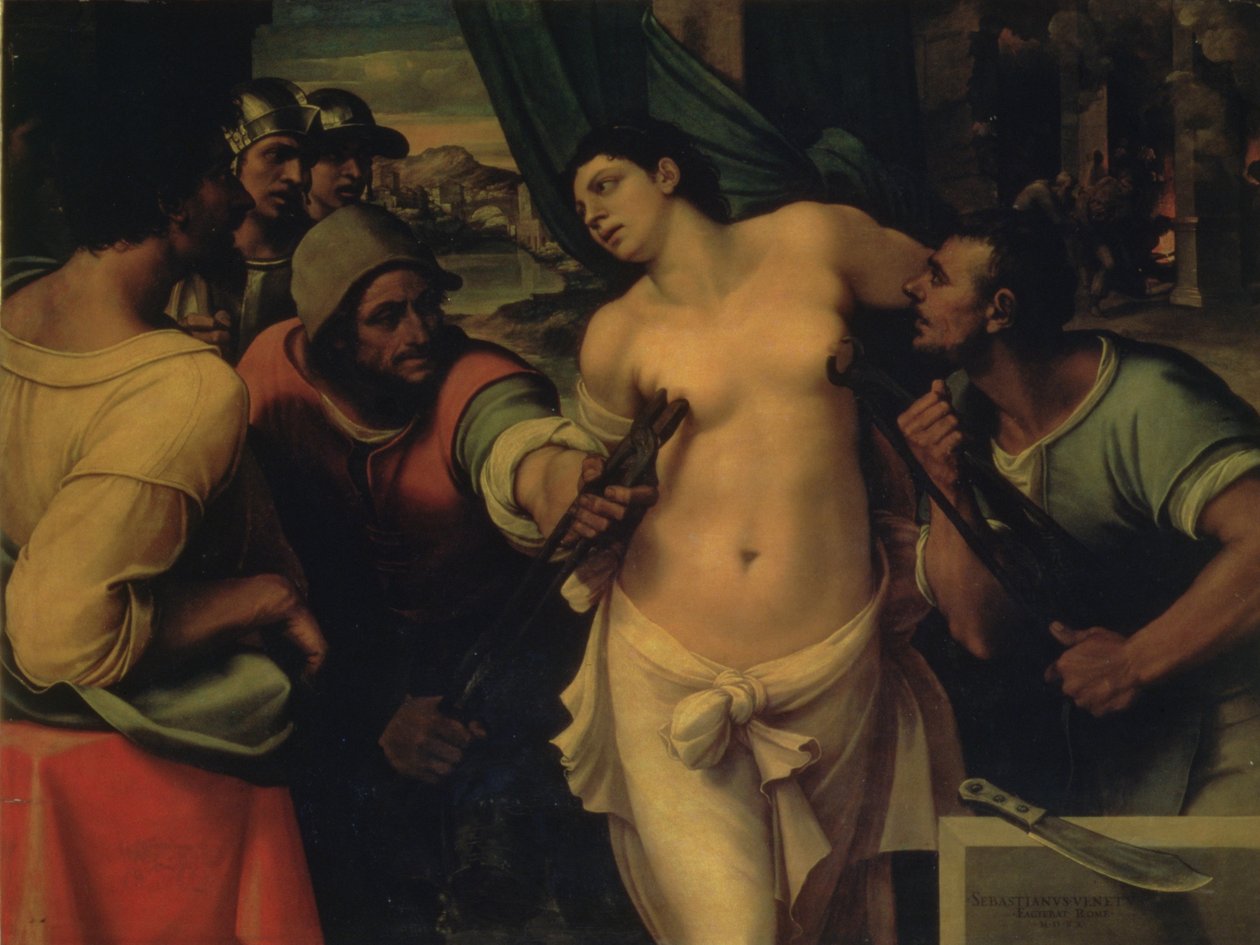 The Martyrdom of St. Agatha, 1520 av Sebastiano del Piombo