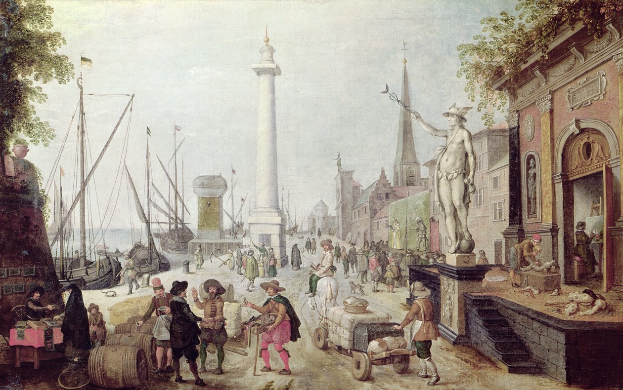 Den gamle havnen i Antwerpen av Sebastian Vrancx