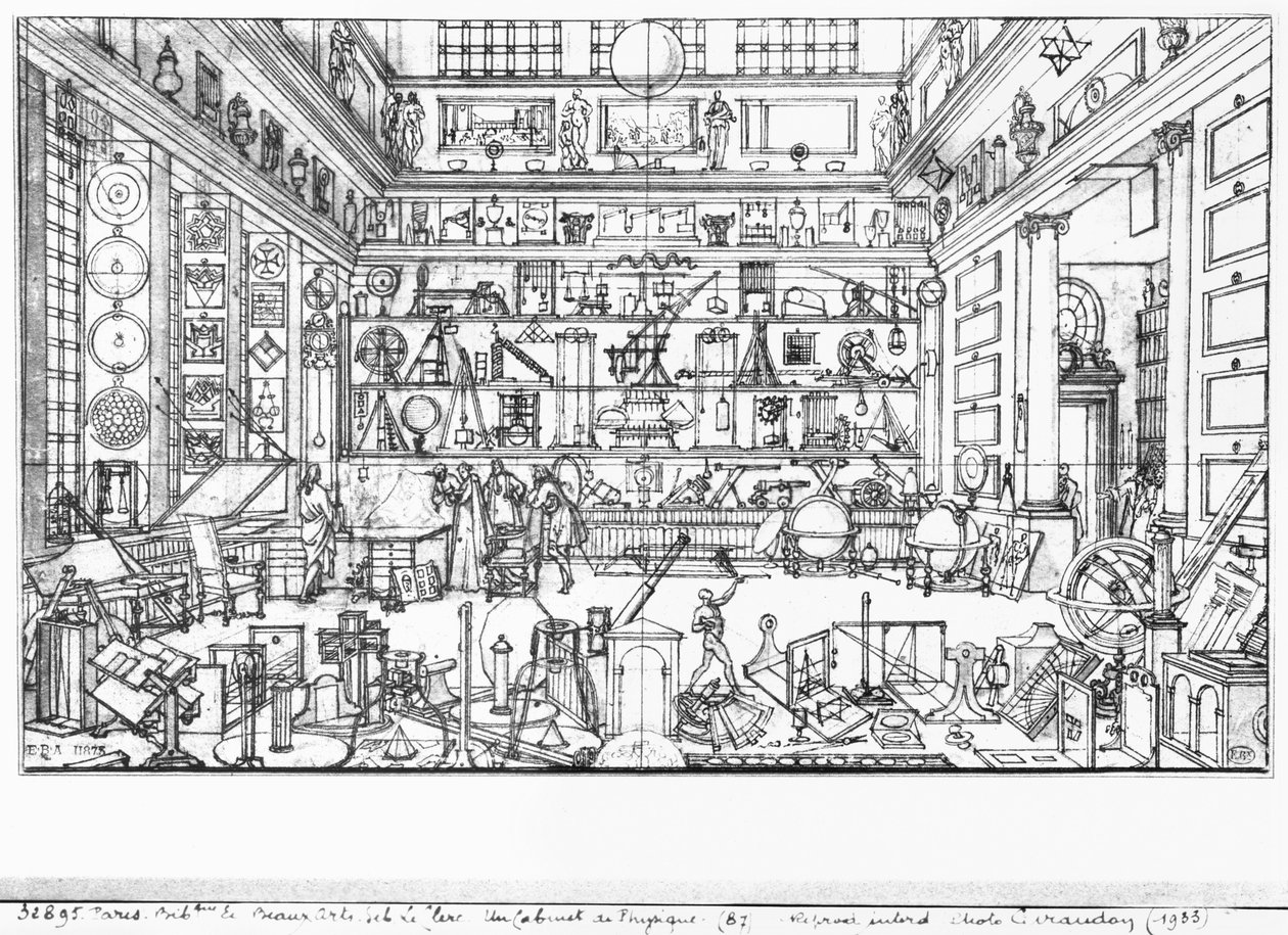 Fysikkkabinettet, 1687 av Sebastien I Le Clerc