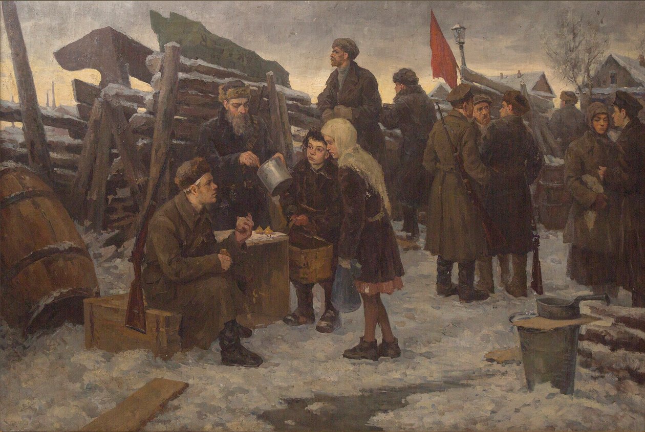 Morgen på barrikadene. av Semyon Gavrilovich Nikiforov