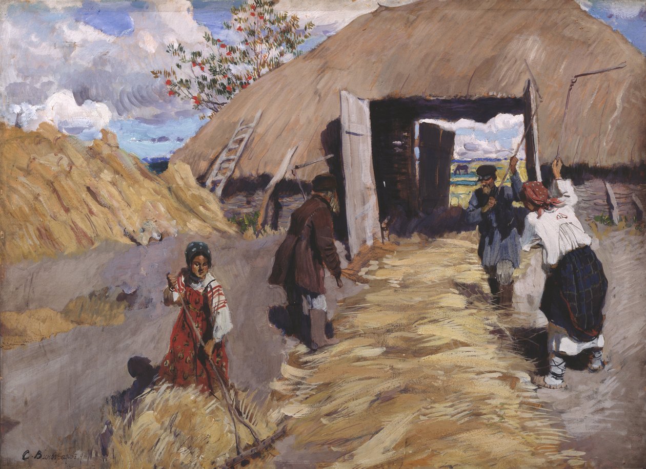 Treskingen, 1916 av Sergei Arsenevich Vinogradov