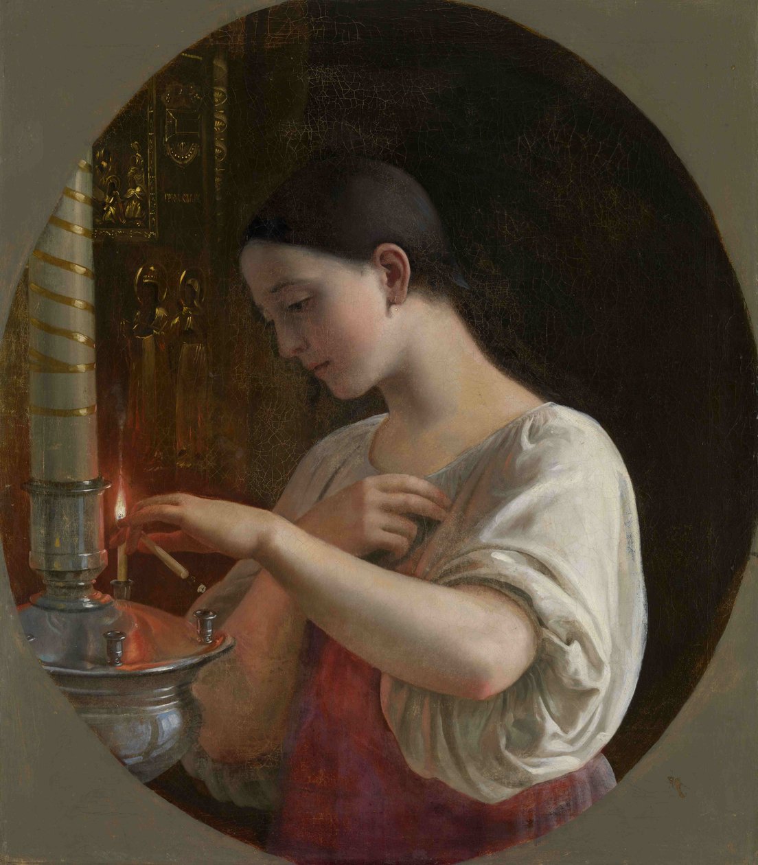 I kirken, 1860-årene av Sergei Ivanovich Gribkov