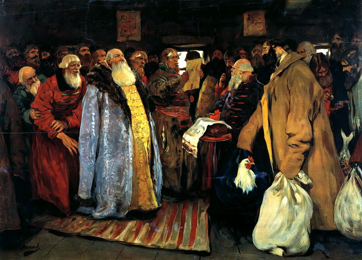 Ankomsten av en voivode, 1907. av Sergei Vasilyevich Ivanov