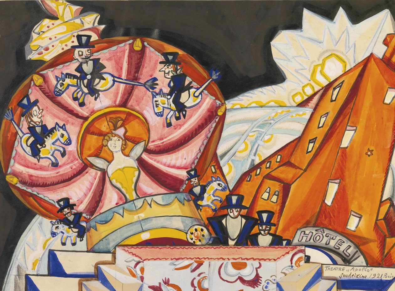 Apollo Theatre, Paris, 1921 av Sergei Yurievich Sudeykin