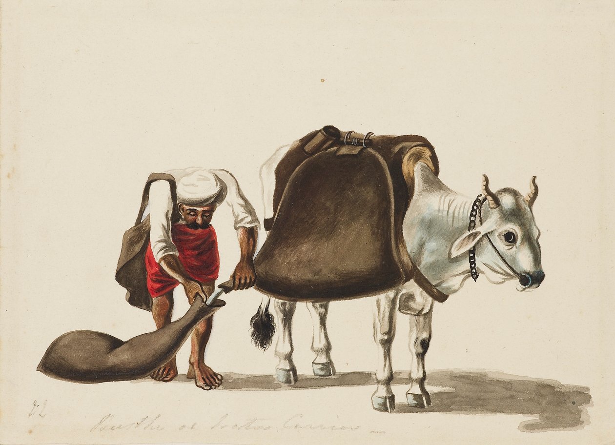 Vannbærer, c1810 av Sewak Ram