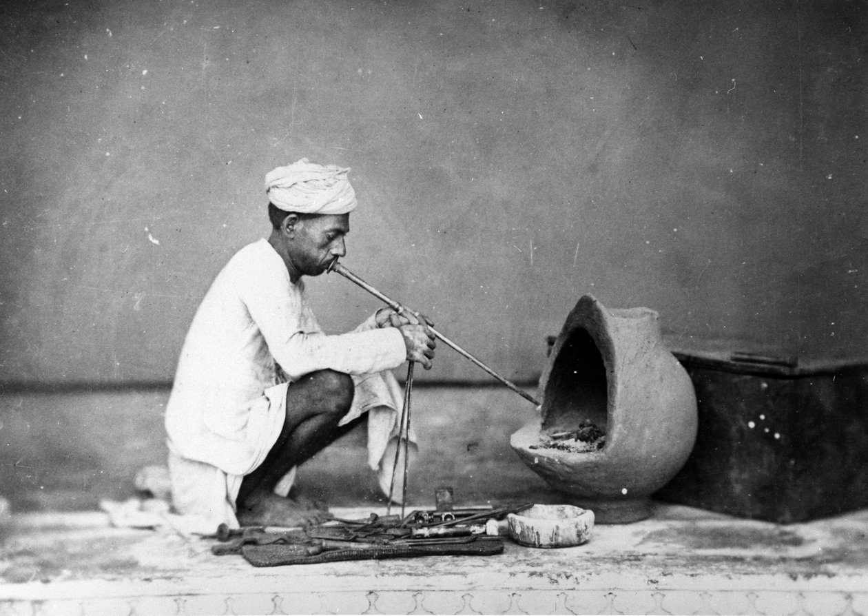 Gullsmed, ca. 1863 av Shepherd and Robertson