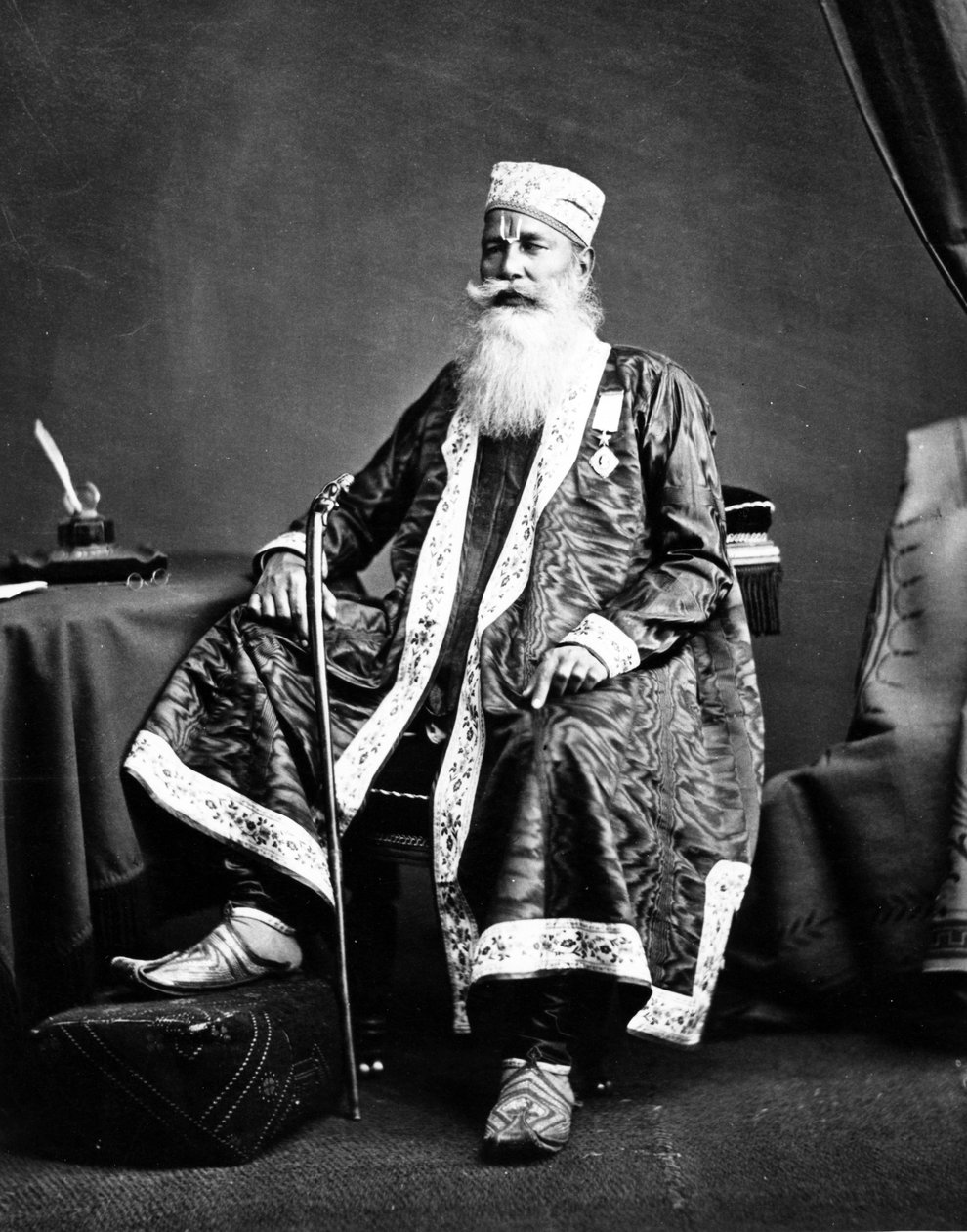Lachman Das, Seth av Muttra, ca. 1863 av Shepherd and Robertson