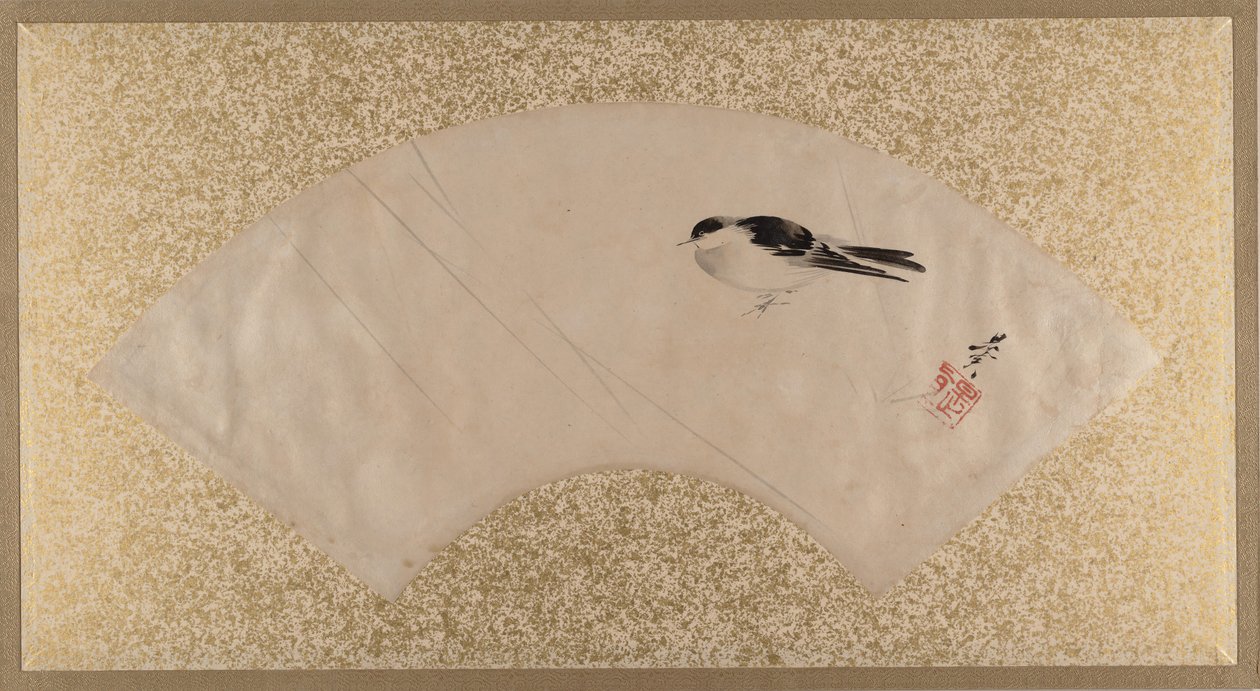 Fugler, sent på 1800-tallet. av Shibata Zeshin
