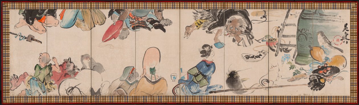 Samling av Otsu-e-emner av Shibata Zeshin