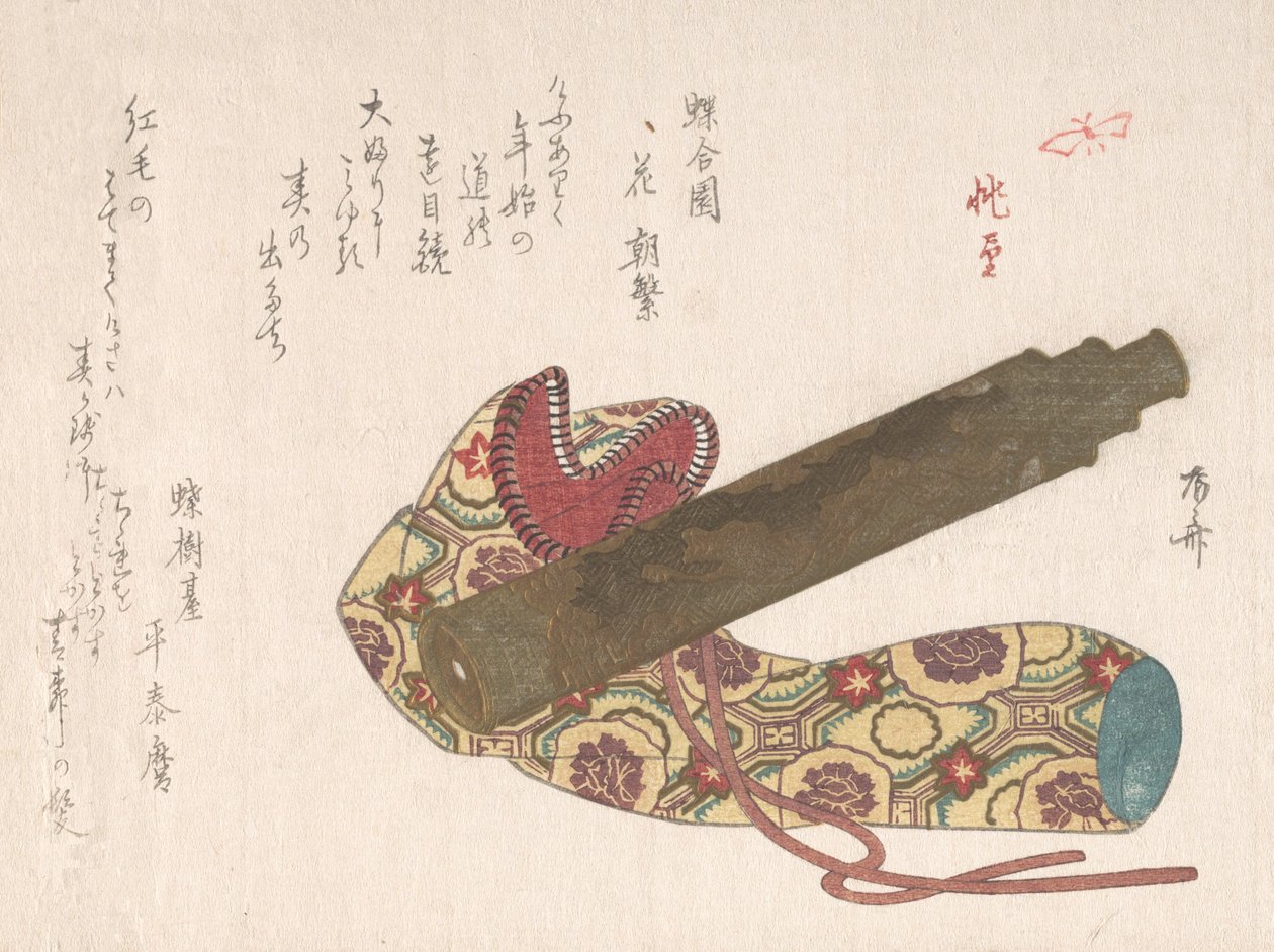 Teleskop med sin bag, 1800-tallet., 1800-tallet. av Shinsai
