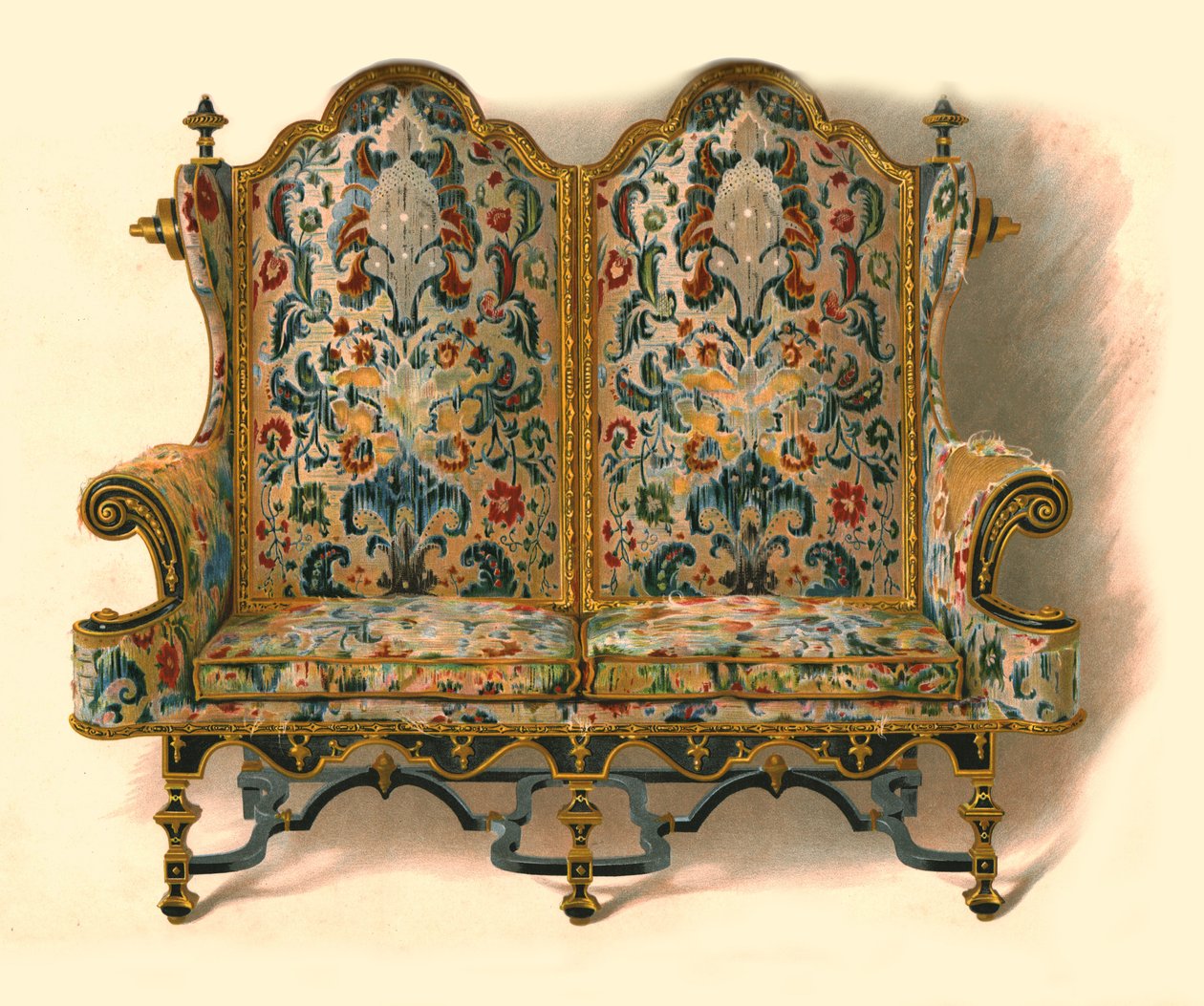 Sofa, 1905 av Shirley Charles Llewellyn Slocombe