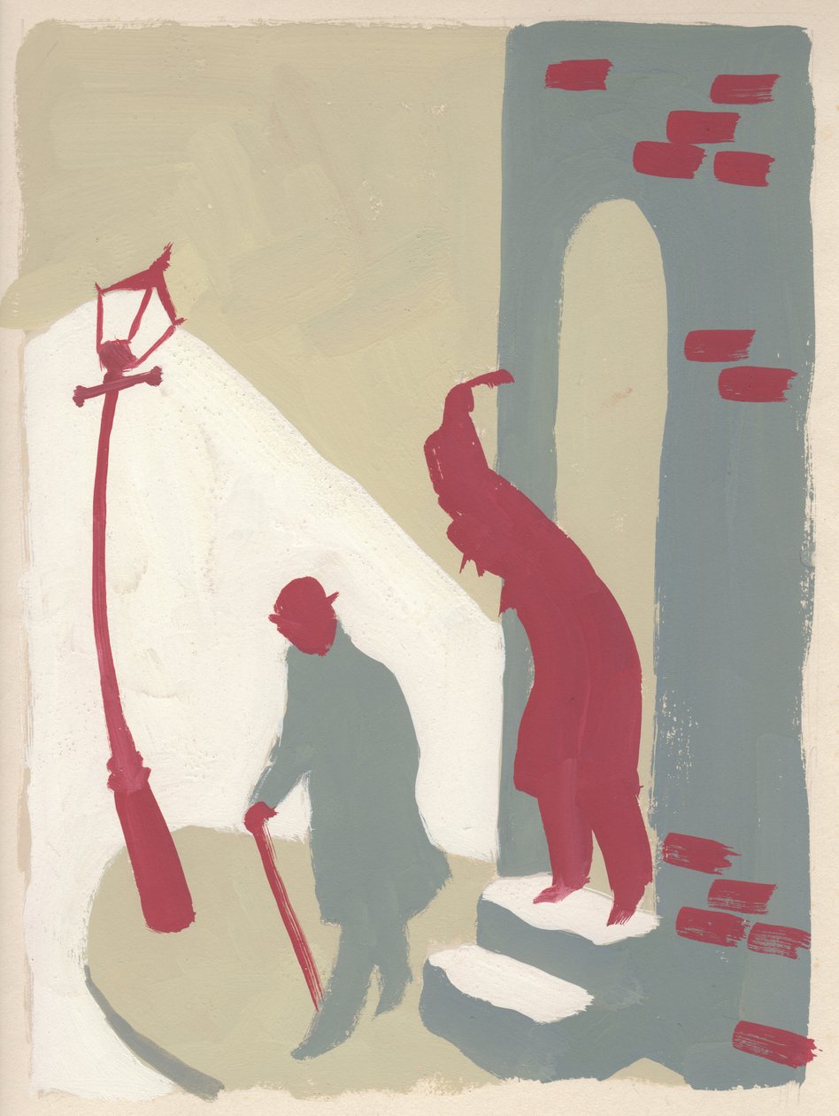 Bakhold i en bakgate, ca 1950. av Shirley Markham