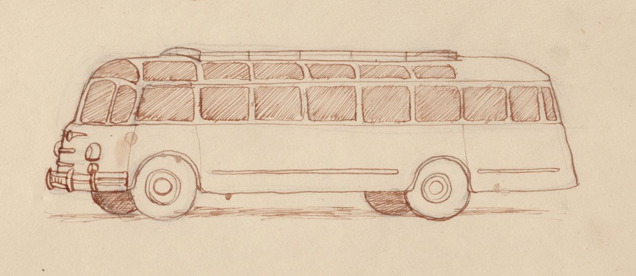 Buss, Paris, Frankrike, 1951. av Shirley Markham