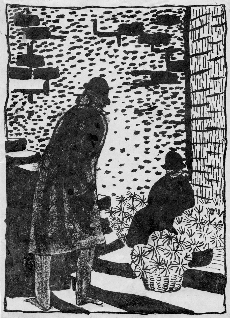 Blomsterselger, 1952. av Shirley Markham