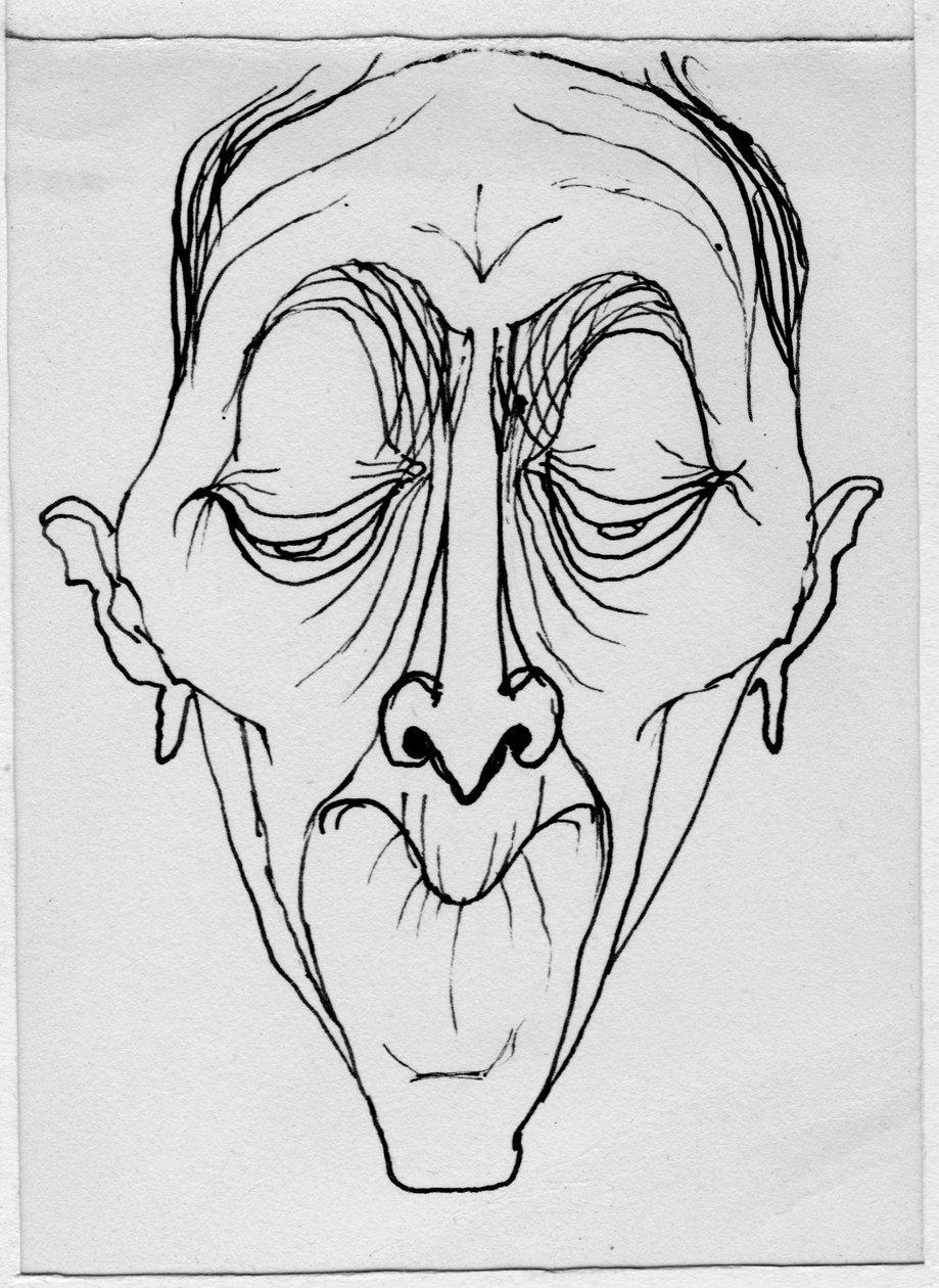 Groteskt ansikt, 1952. av Shirley Markham