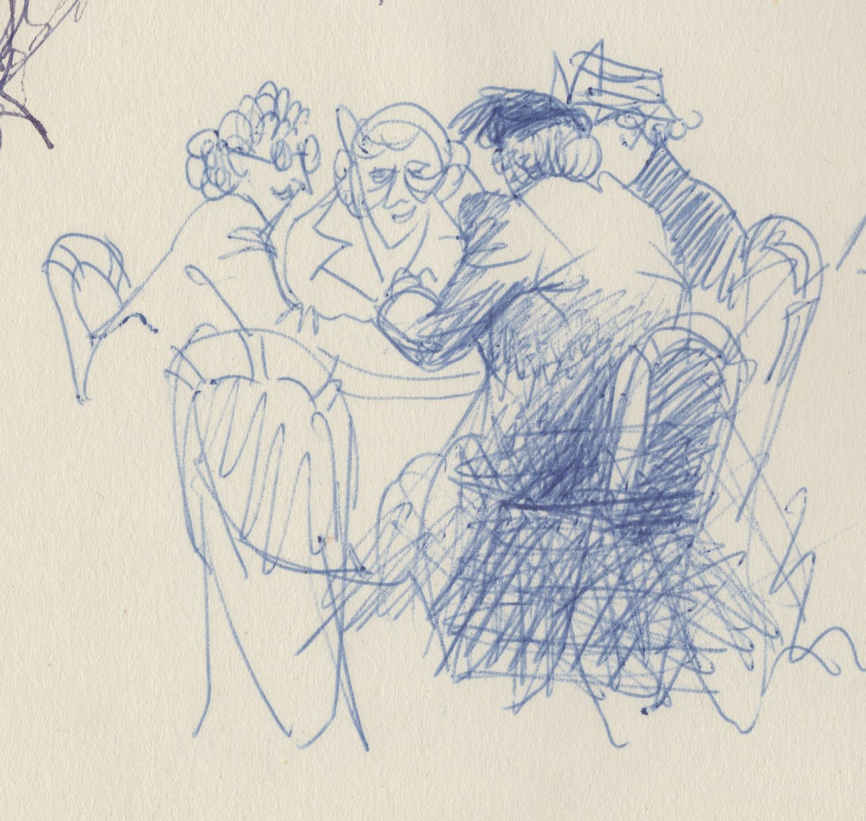 Gruppe kvinner ved et bord, ca 1950. av Shirley Markham
