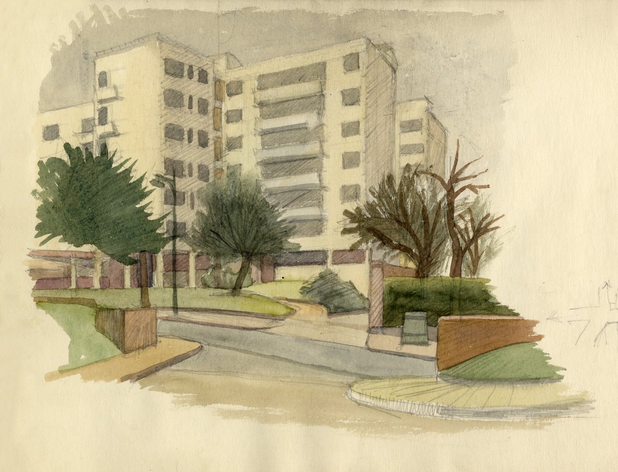 Moderne bygninger, London, c1950. av Shirley Markham