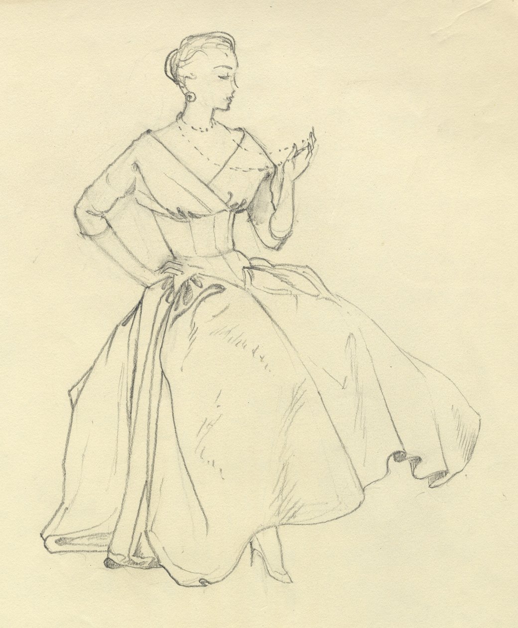 Kvinne med halskjede, c1952. av Shirley Markham