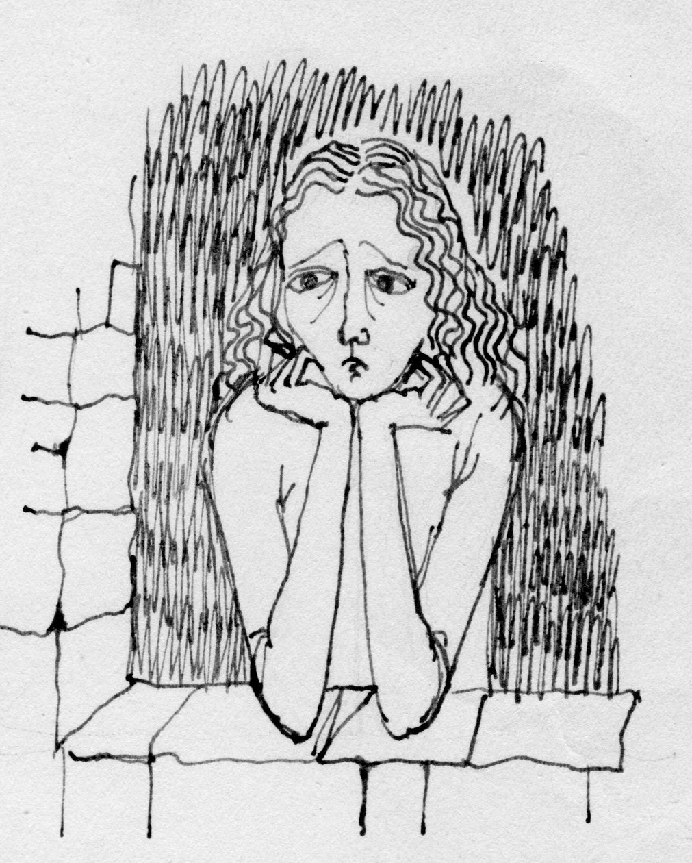 Bekymret kvinne, c1950. av Shirley Markham