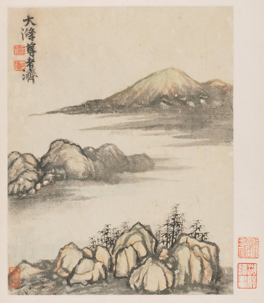 Minner om Qinhuai-elven, 1642-1707. av Shitao