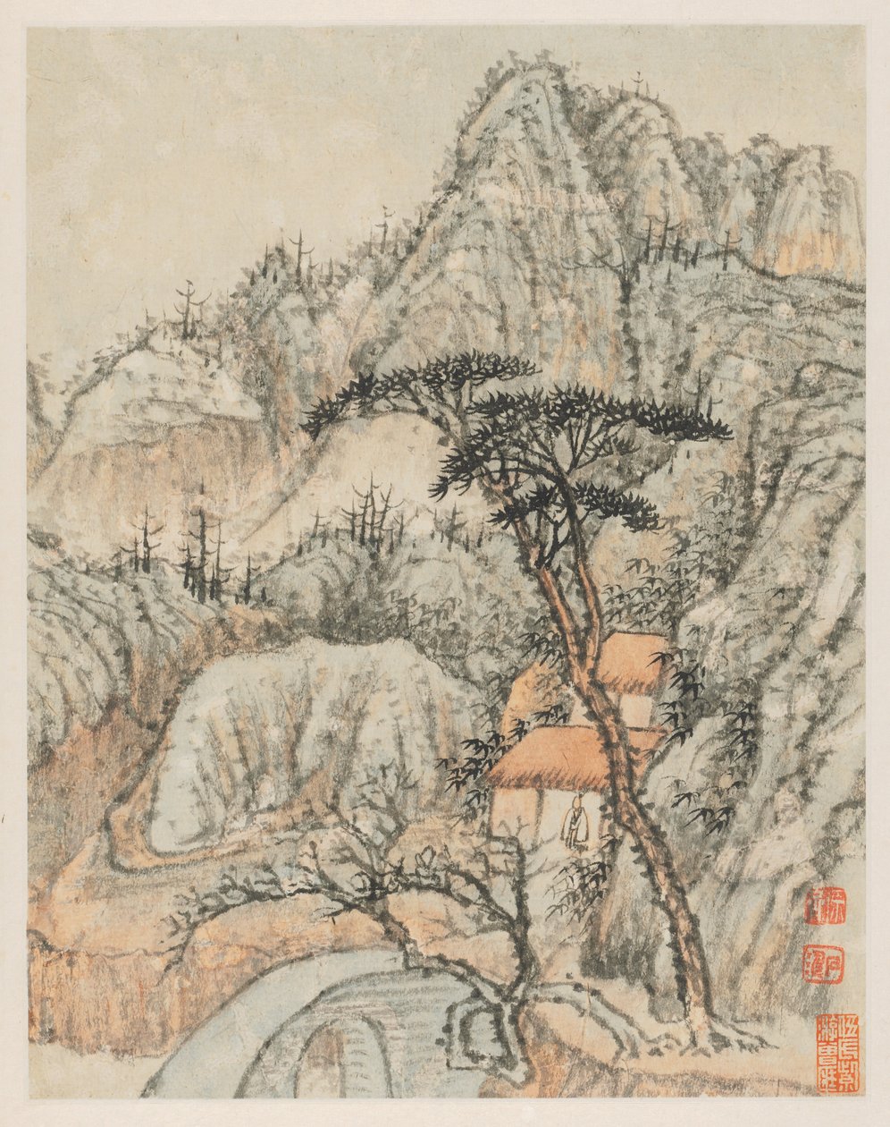 Minner om Qinhuai-elven, 1642-1707. av Shitao