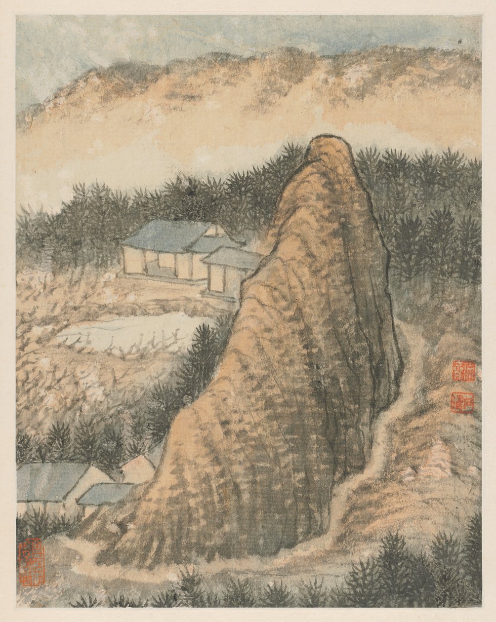 Minner om Qinhuai-elven, 1642-1707. av Shitao