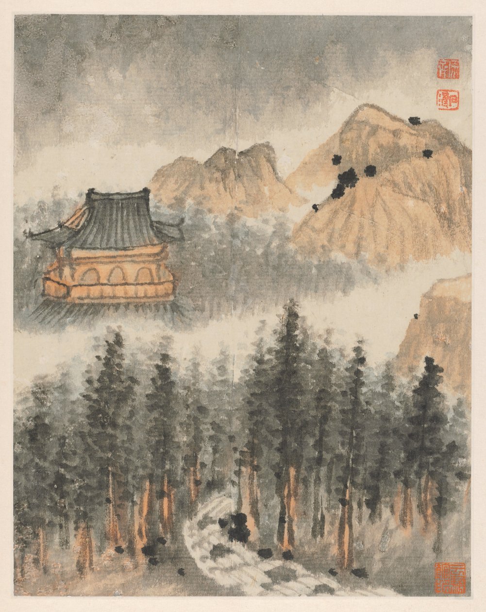 Minner om Qinhuai-elven, 1642-1707. av Shitao