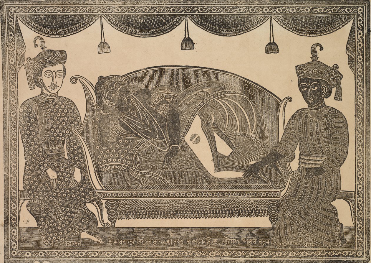 Kalighat-maleri, 1800-tallet. av Shri Gobinda Chandra Roy