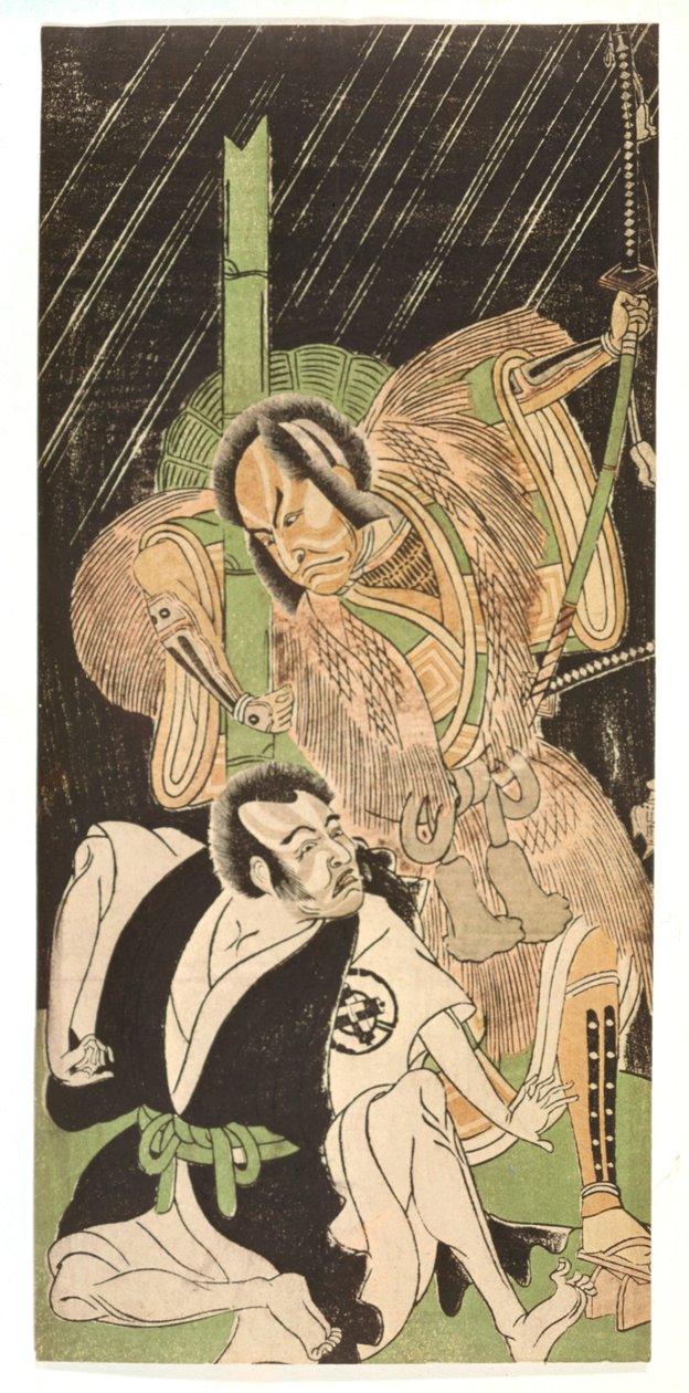'Skuespillere som Sumurai', 1700-tallet av Shunsho
