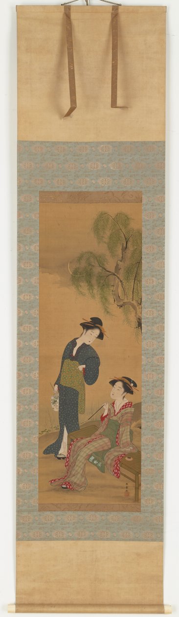 To kvinner under et piletre, 1726-1792. av Shunsho