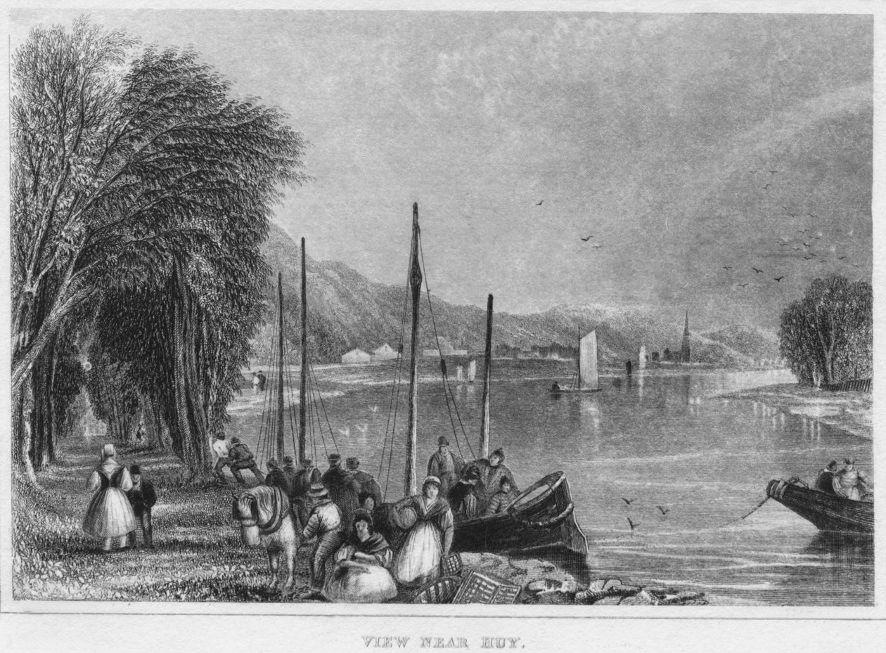 Utsikt nær Huy, 1850 av Shury and Son