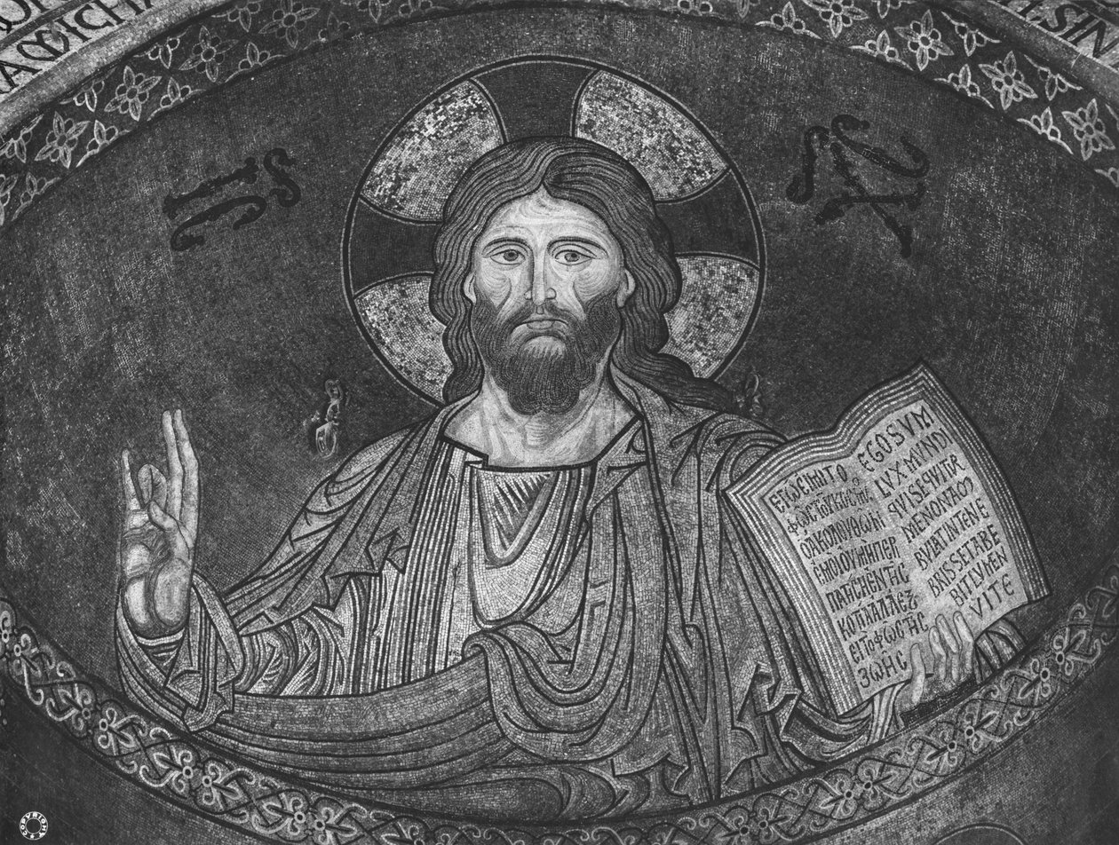 Christ Pantocrator (mosaikk) av Sicilian School