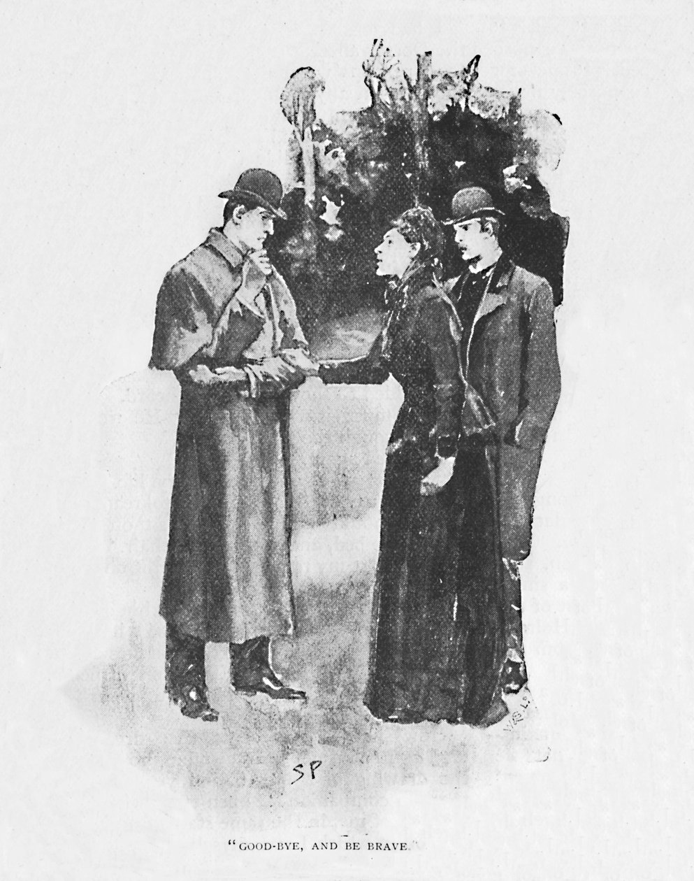 Farvel, og vær modig, 1892 av Sidney Paget