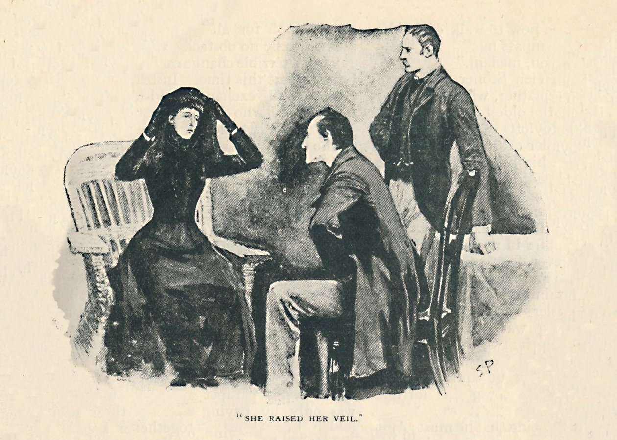 Hun løftet sløret, 1892 av Sidney Paget