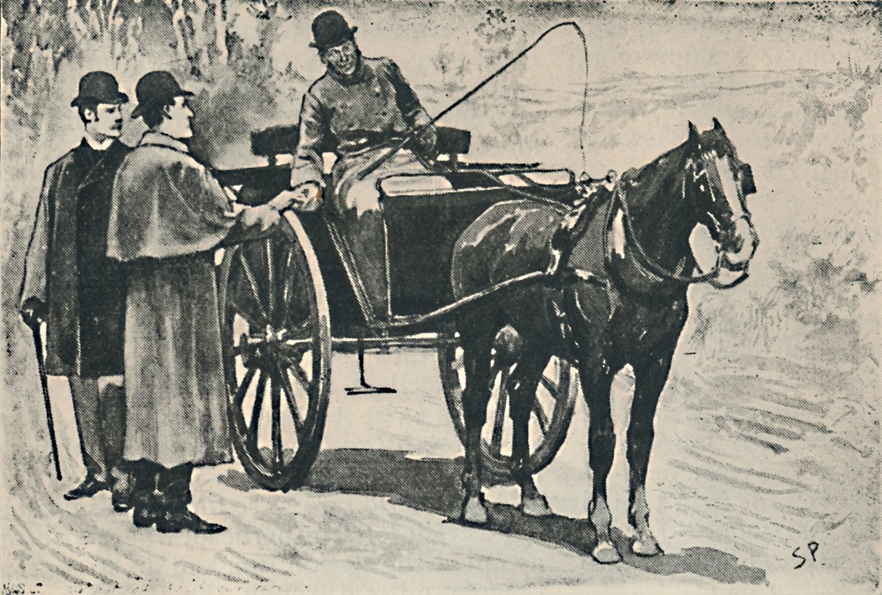 Vi gikk av, betalte vår billett., 1892 av Sidney Paget