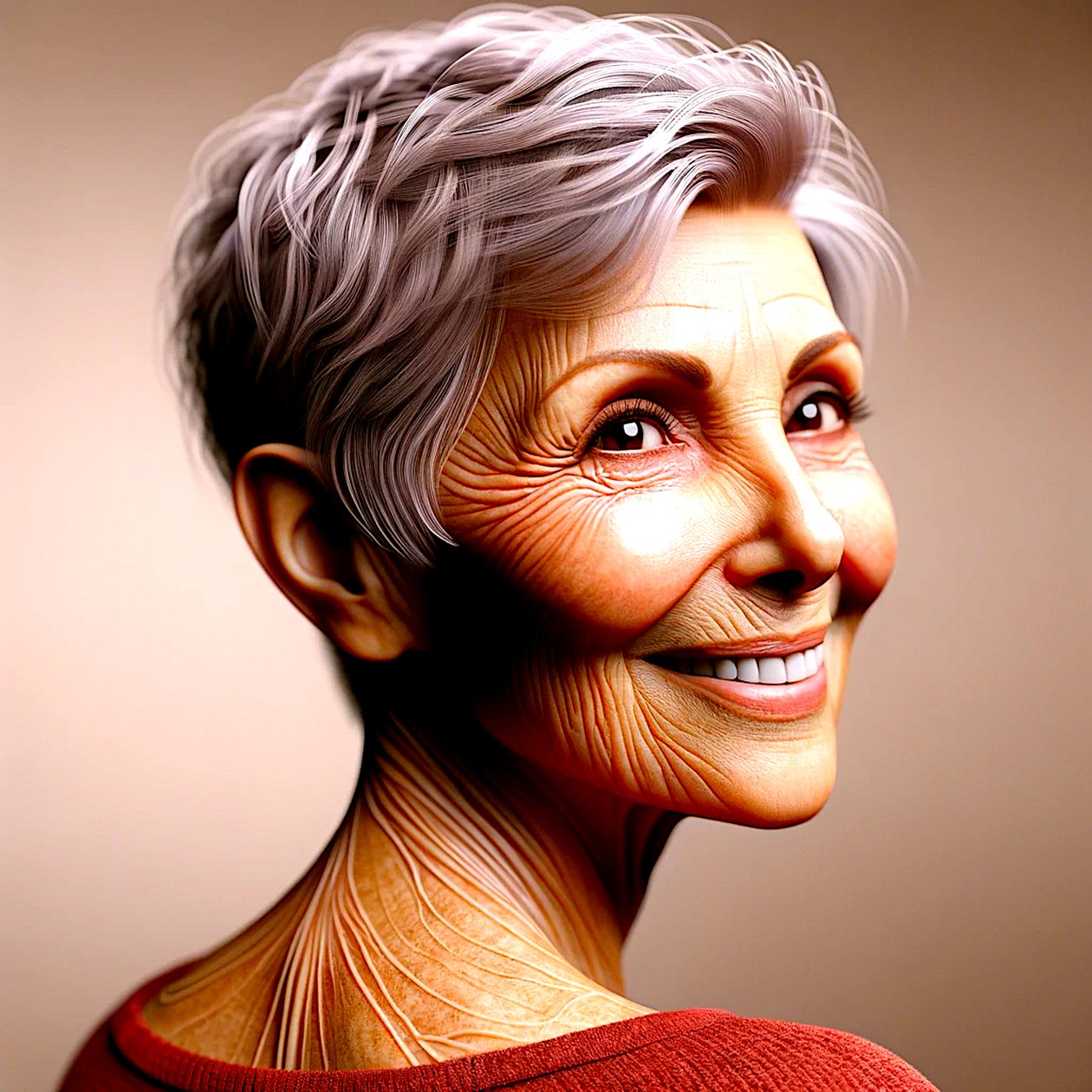 Margaret - quot;AI-Shaped Life Years: Portraits of Timelessnessquot; av Silvia Martini