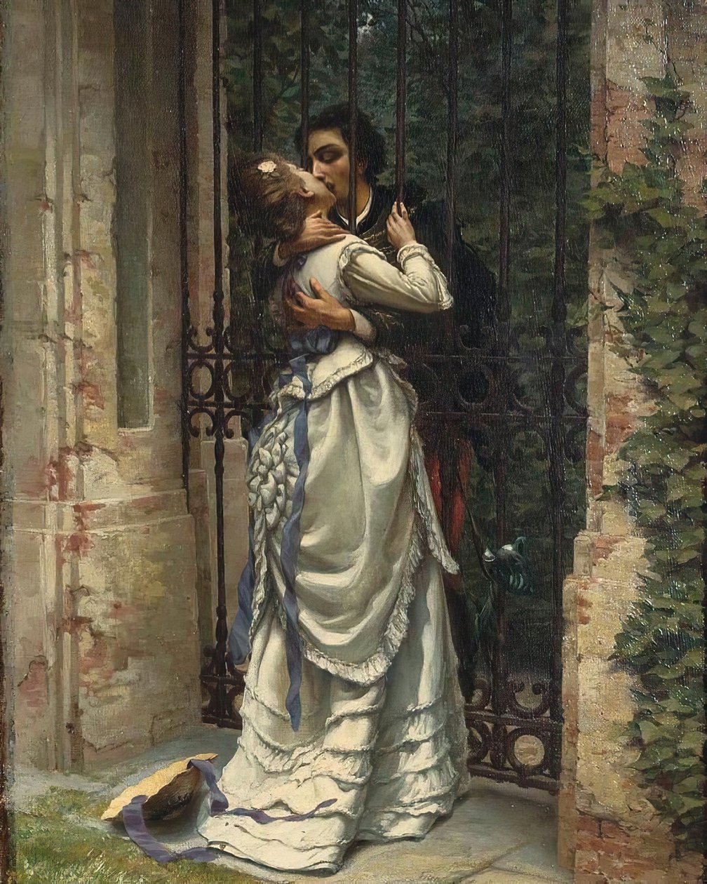 Kysset, 1910. av Silvio Allason