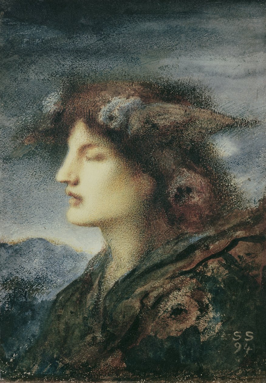 Søvn, 1894 av Simeon Solomon