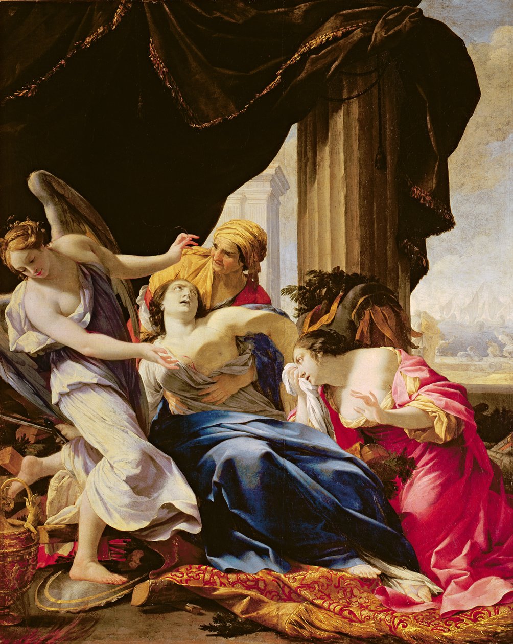 Didos død, 1642-43 av Simon Vouet