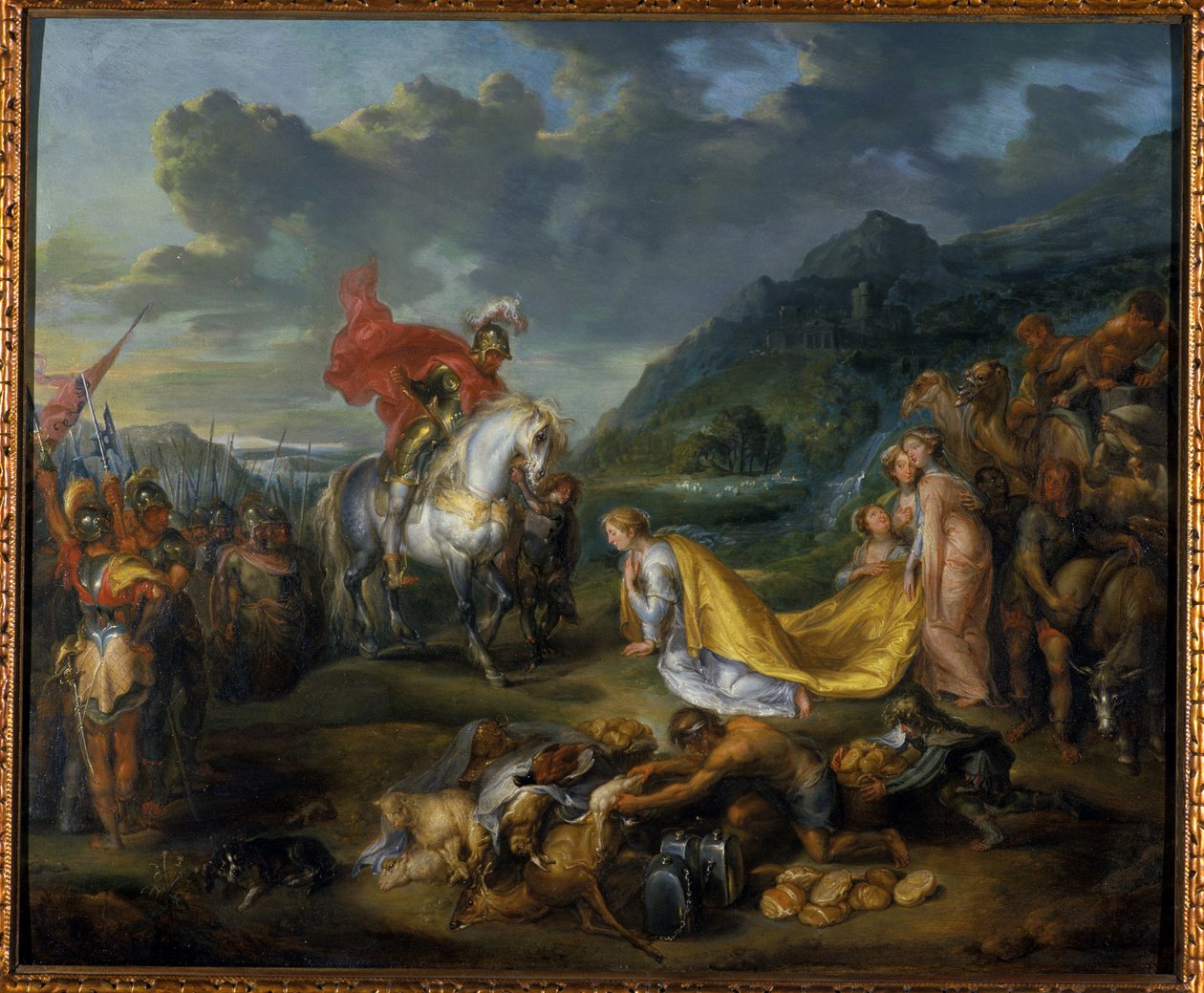 Abigail før David, 1640 av Simon de Vos