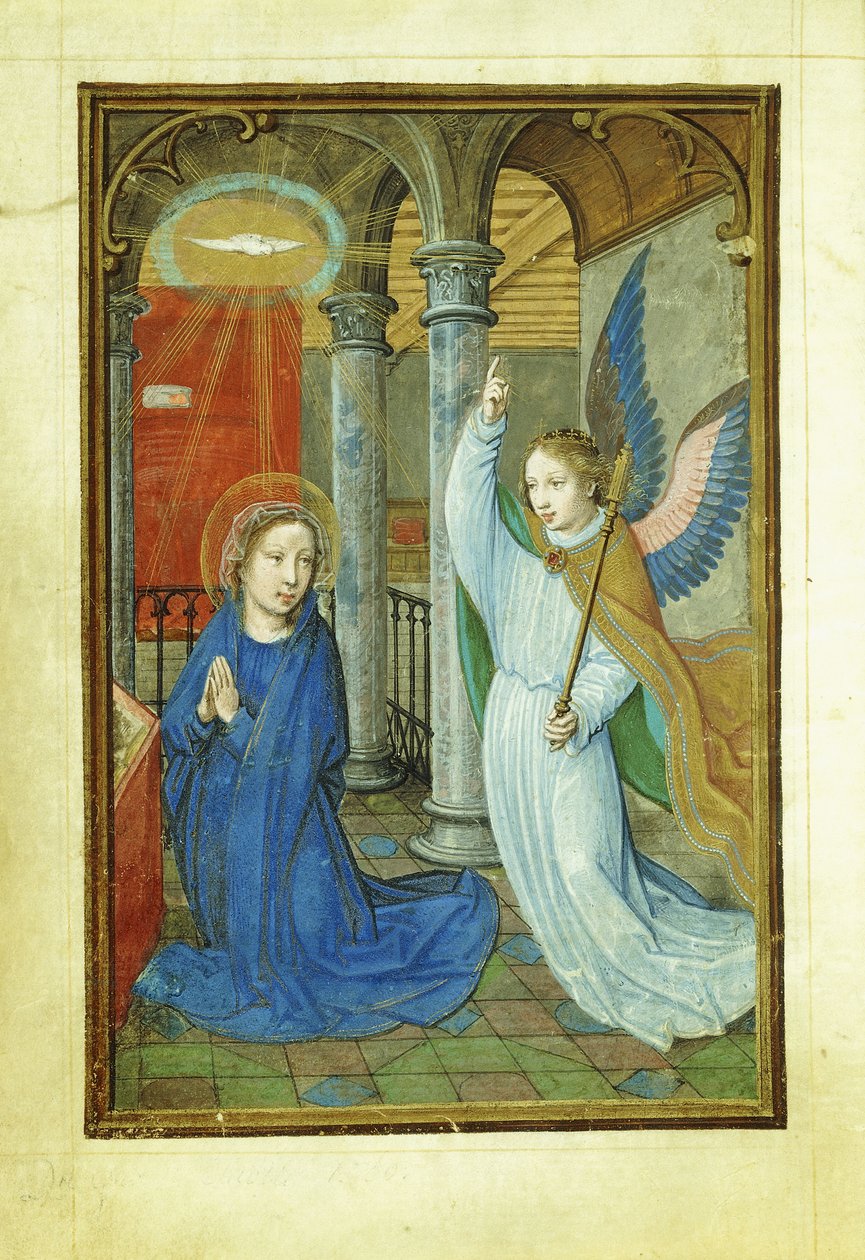 Kunngjøring, 1520-tallet av Simon Bening