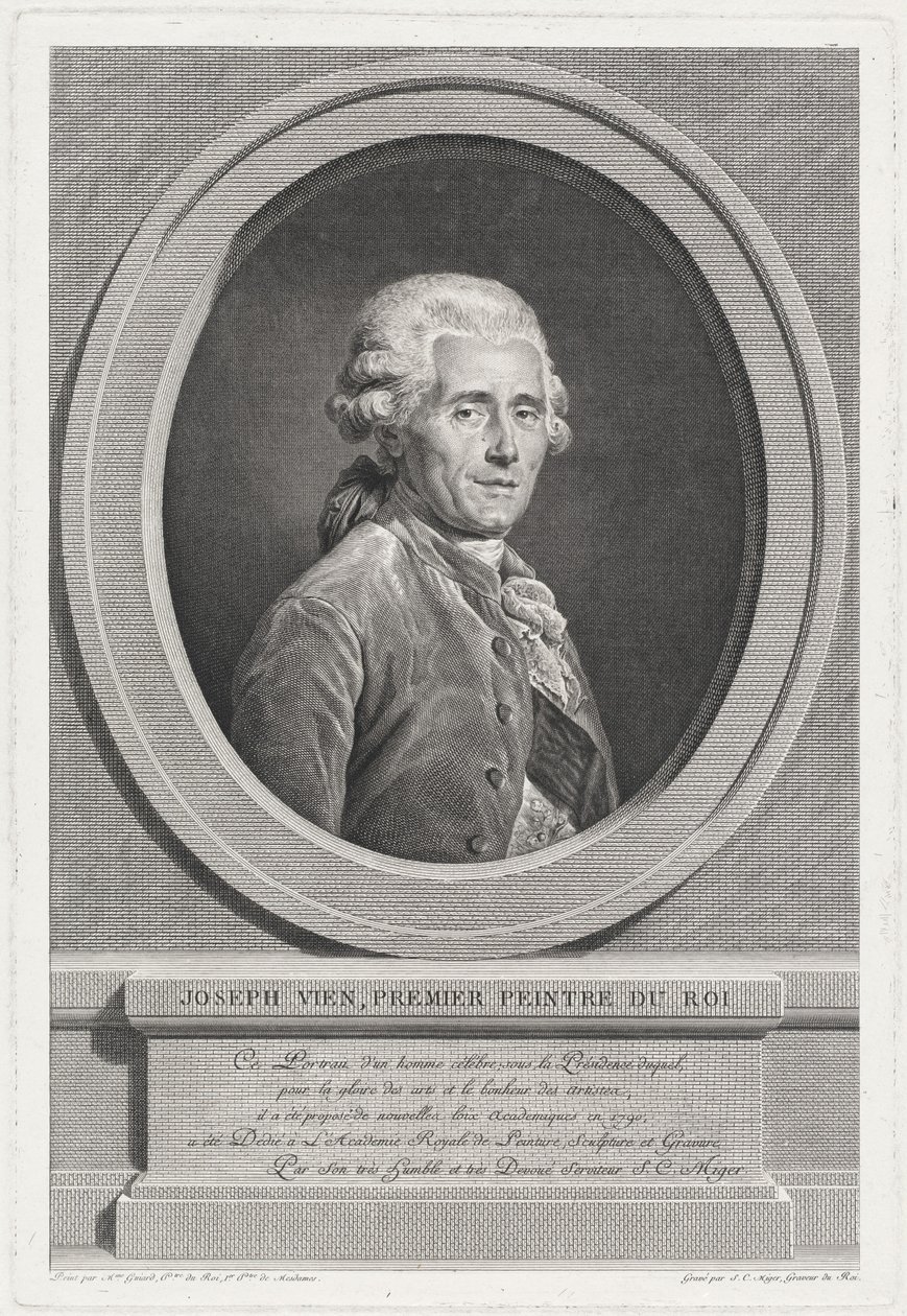 Joseph Vienne av Simon Charles Miger after Adélaïde Labille Guiard